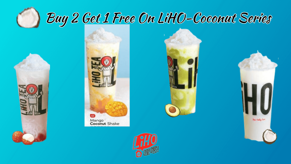 Buy 2 Get 1 Free On LiHO Coconut Series Drinks