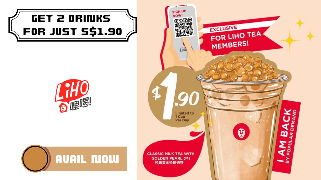 S$1.90 Drinks Offer (Liho Promotion 2023)